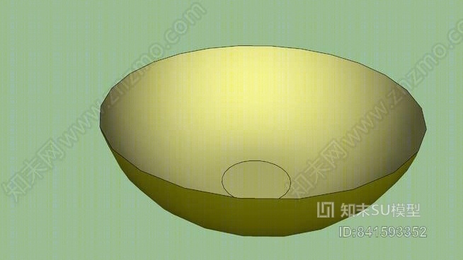 现代餐具SU模型草图