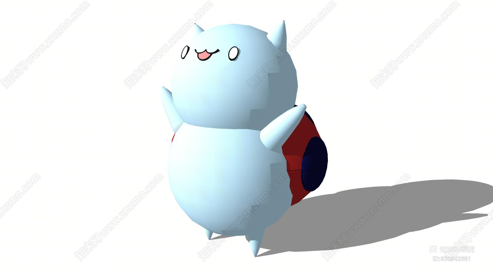 卡通漫画幼儿园玩具动漫店面装饰售卖亭角色热气球SU模型下载【ID:630942681】