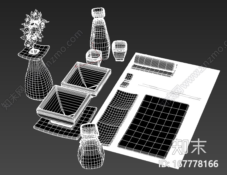 餐具模型CG模型下载【ID:167778166】