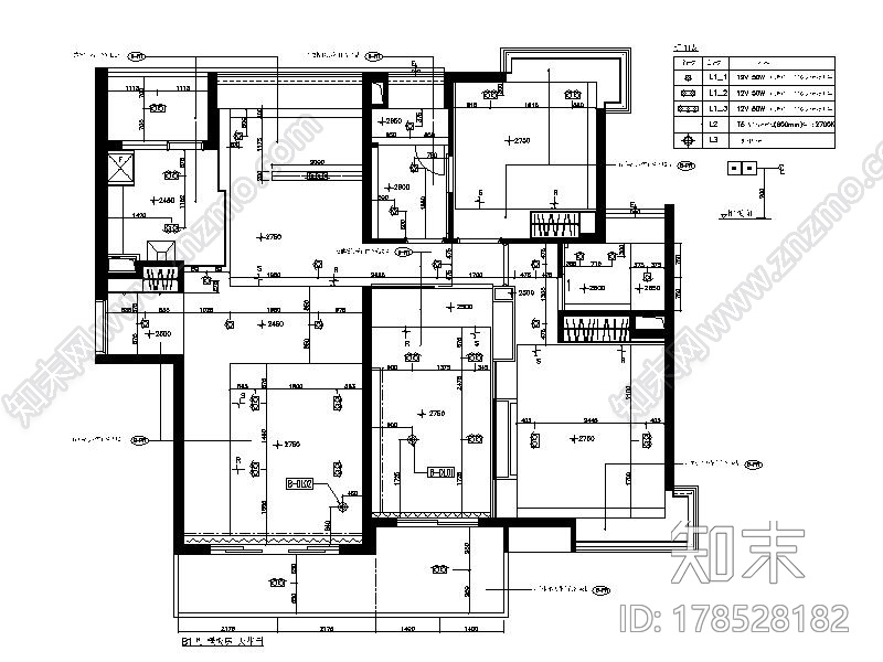 [武汉]权威设计师设计作品温馨舒适2居室设计施工图（含实景图）施工图下载【ID:178528182】