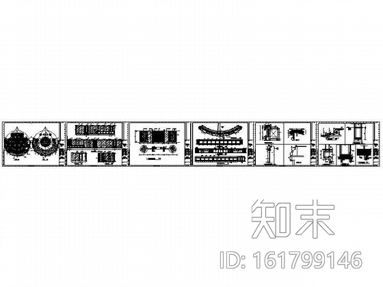 花园酒店龙吧室内装修图cad施工图下载【ID:161799146】