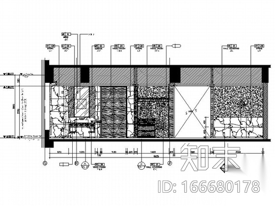 [中山]知名连锁商务酒店现代客房装修施工图cad施工图下载【ID:166680178】