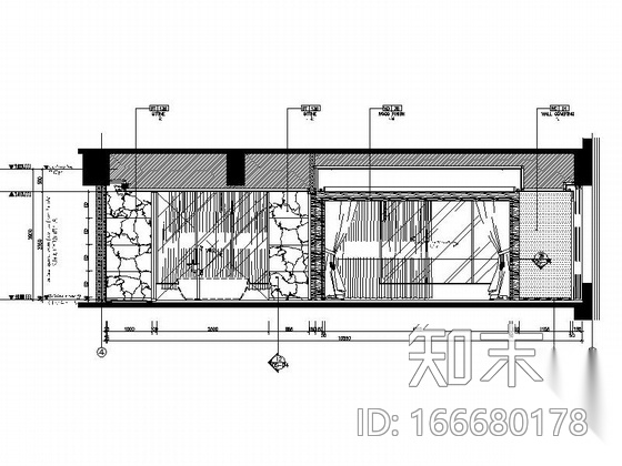 [中山]知名连锁商务酒店现代客房装修施工图cad施工图下载【ID:166680178】