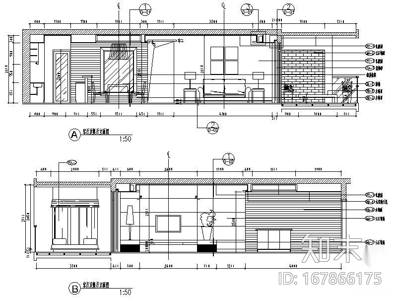 [珠海]新派泰式风格三居装修图施工图下载【ID:167866175】