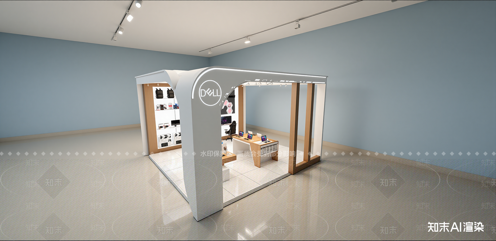 现代电子产品展台SU模型下载【ID:1215927066】