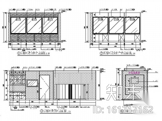 [北京]现代综合商业金融服务机构支行装修施工图cad施工图下载【ID:161717162】