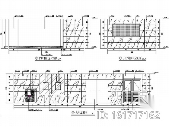 [北京]现代综合商业金融服务机构支行装修施工图cad施工图下载【ID:161717162】