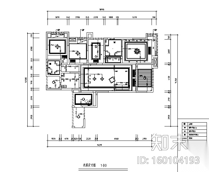 单身男士公寓住宅设计施工图（附效果图）cad施工图下载【ID:160104193】