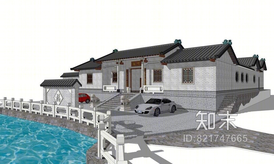 叶家老宅SU模型下载【ID:821747665】
