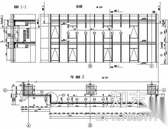 德国某幕墙工程设计图cad施工图下载【ID:167068177】