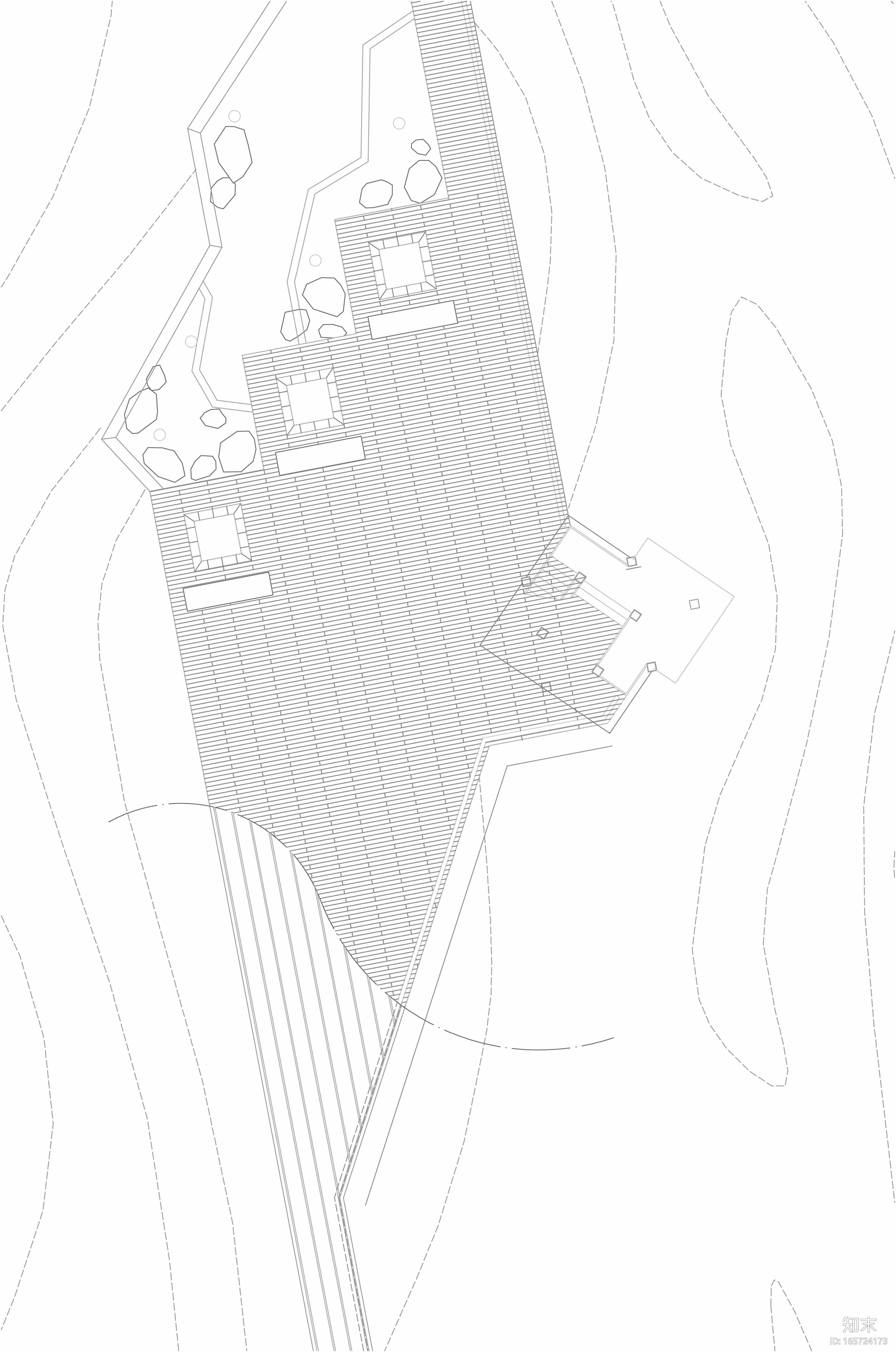 [内蒙古]二连浩特市西环道路景观工程施工图cad施工图下载【ID:165724173】