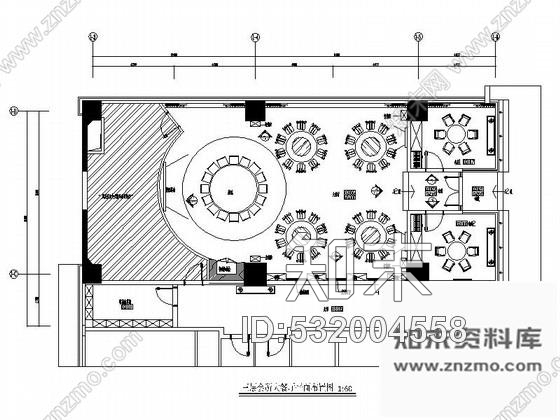 施工图某会所大餐厅设计装修图cad施工图下载【ID:532004558】