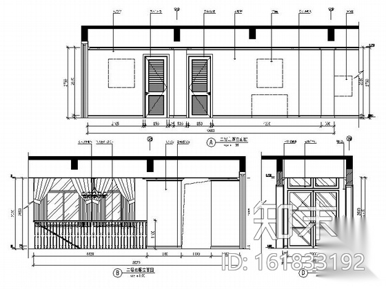 [海南]生态高档社区尊贵商务会所装修设计施工图cad施工图下载【ID:161833192】