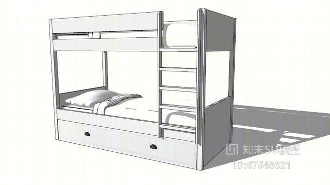 双层床SU模型下载【ID:519238492】