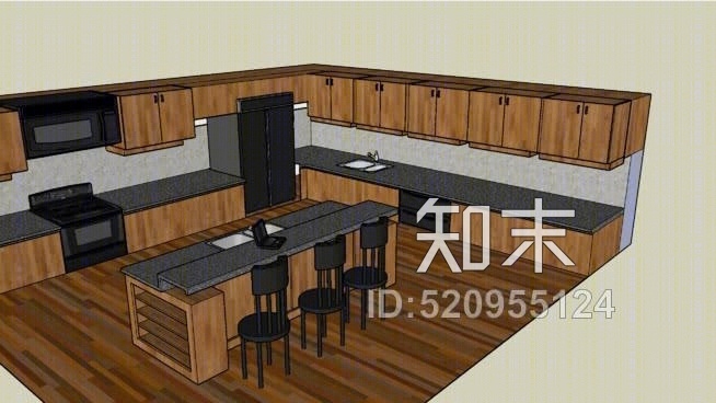 厨房SU模型下载【ID:520955124】