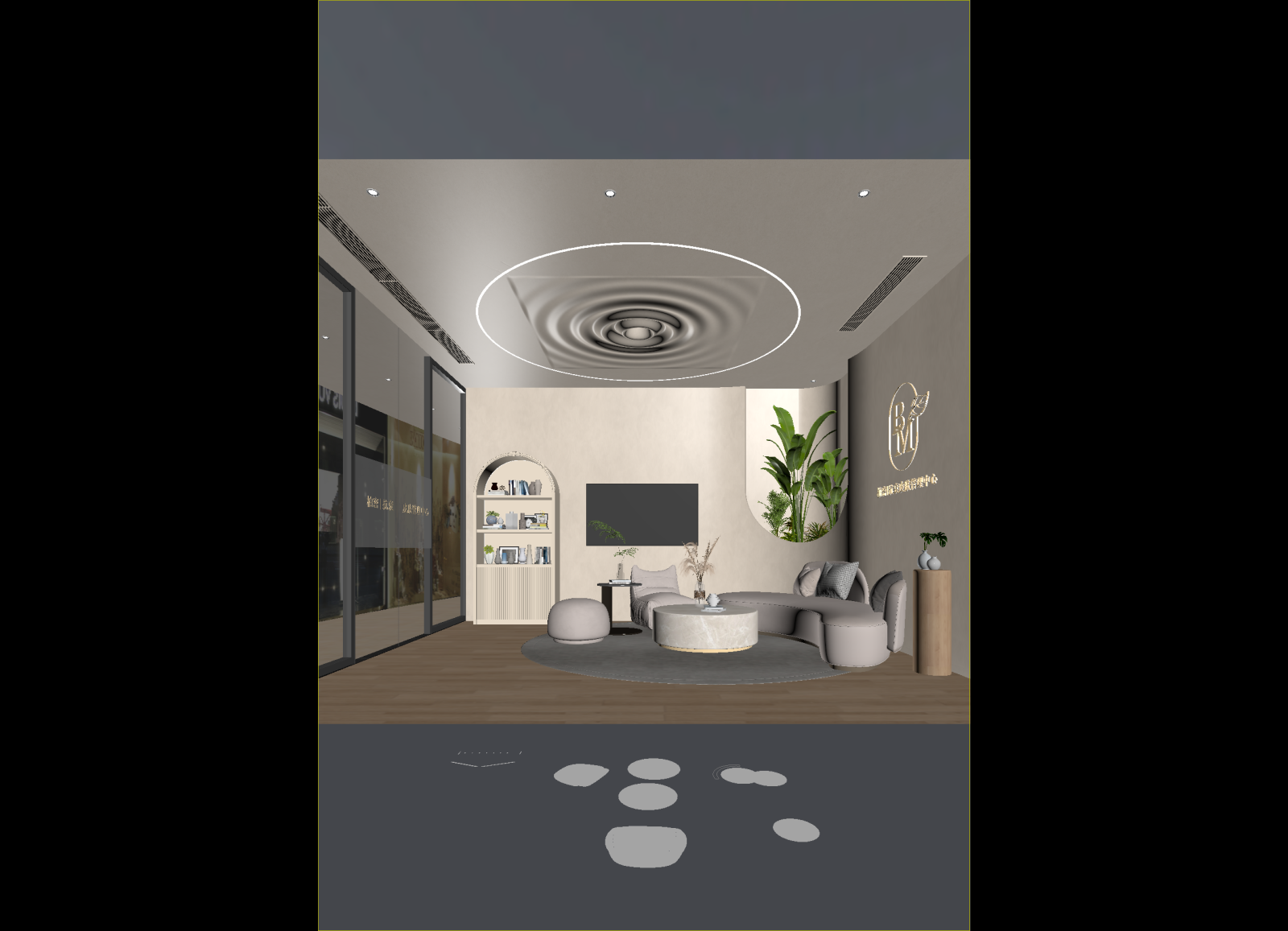 现代接待室3D模型下载【ID:1214289305】