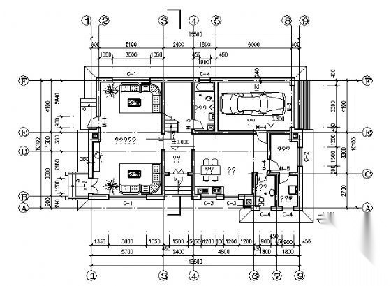 某北美风情二层别墅建筑方案图cad施工图下载【ID:149920125】