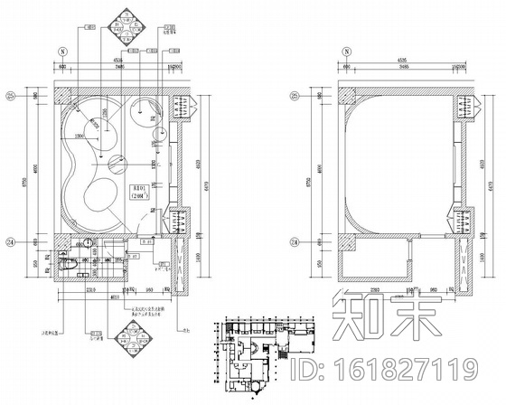 夜总会KTV包房施工图cad施工图下载【ID:161827119】