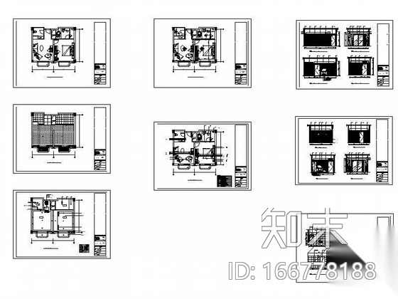 行政套房设计图cad施工图下载【ID:166778188】