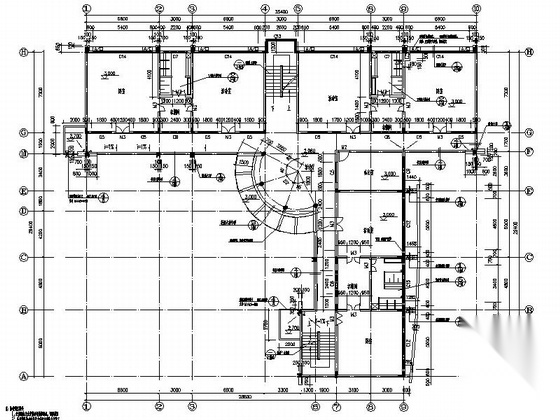 六班三层现代风格幼儿园建筑施工图cad施工图下载【ID:165608197】