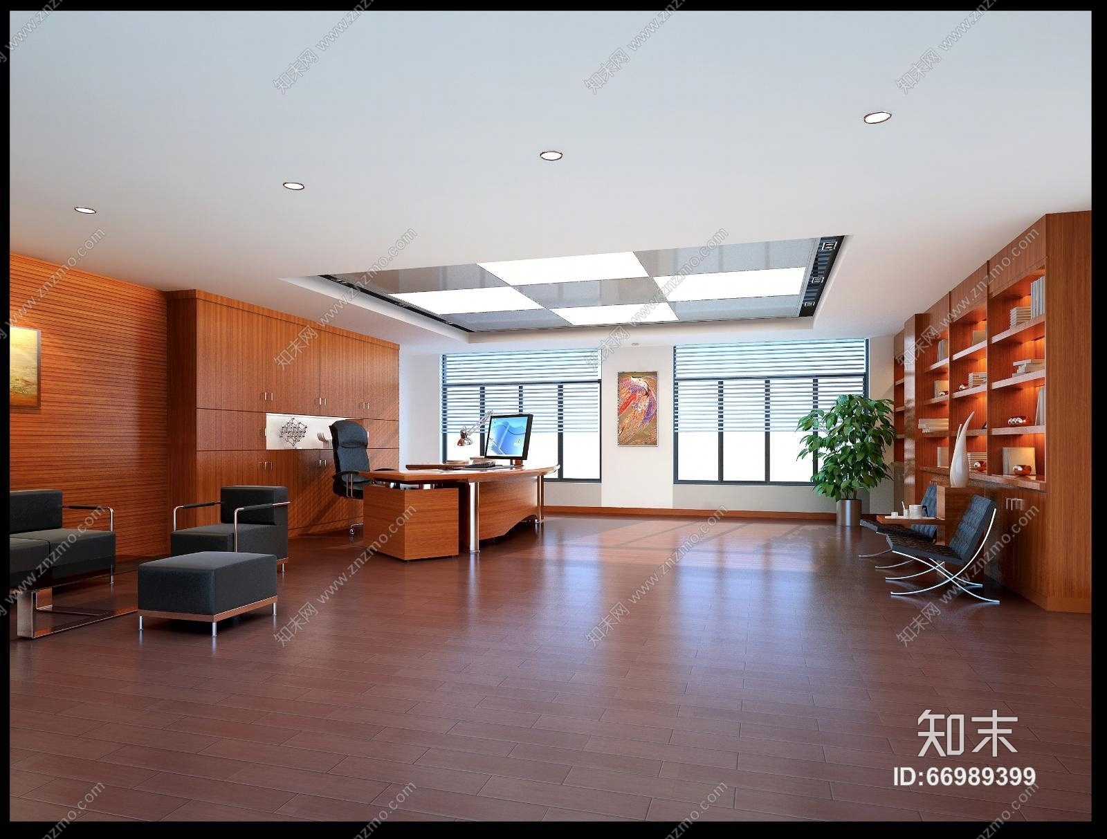金螳螂--农业银行扬州市分行办公室设计CAD施工图+效果图(CAD施工图纸)cad施工图下载【ID:66989399】
