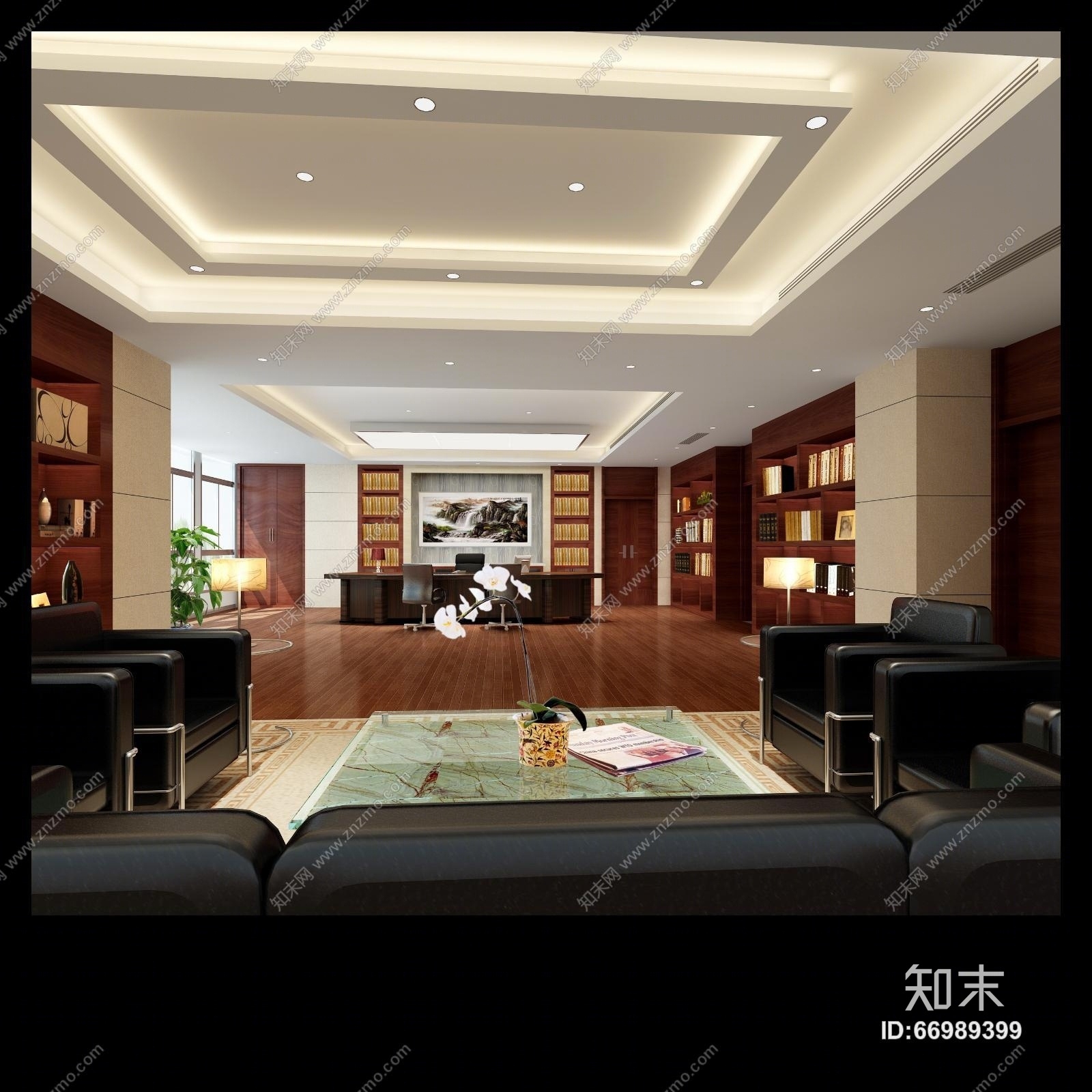 金螳螂--农业银行扬州市分行办公室设计CAD施工图+效果图(CAD施工图纸)cad施工图下载【ID:66989399】