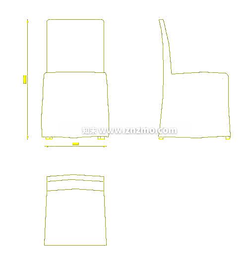 休闲椅cad施工图下载【ID:179274128】