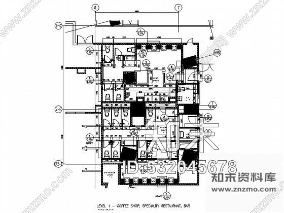 施工图知名酒店公共厕所室内装修施工图施工图下载【ID:532045678】