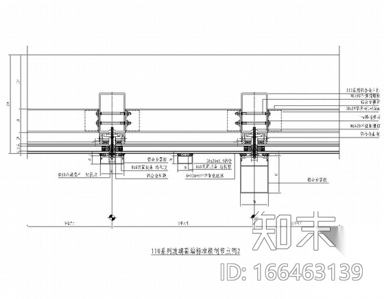 [武汉]国际商场幕墙结构施工图（两栋）cad施工图下载【ID:166463139】