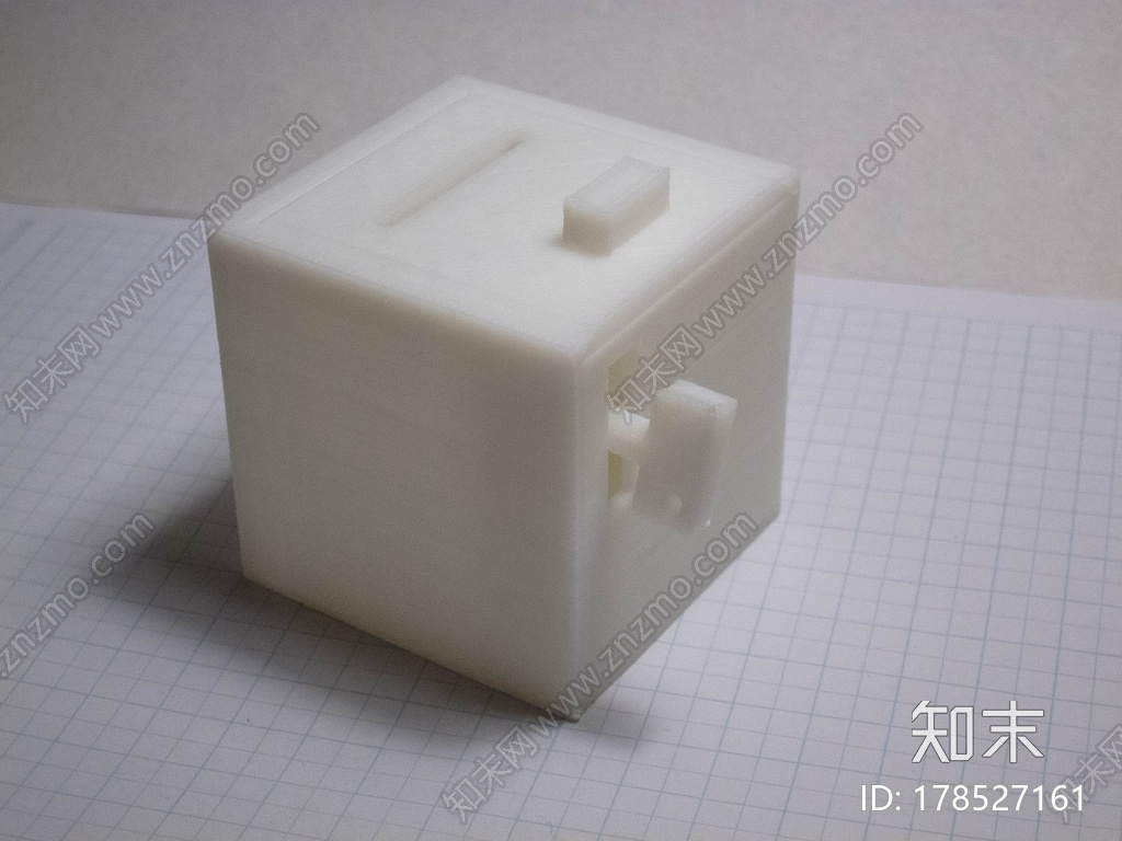 自带锁的存钱罐3d打印模型下载【ID:178527161】