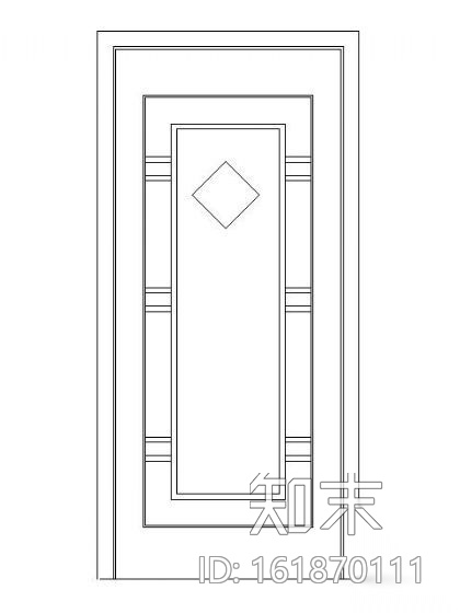 门立面图块集cad施工图下载【ID:161870111】