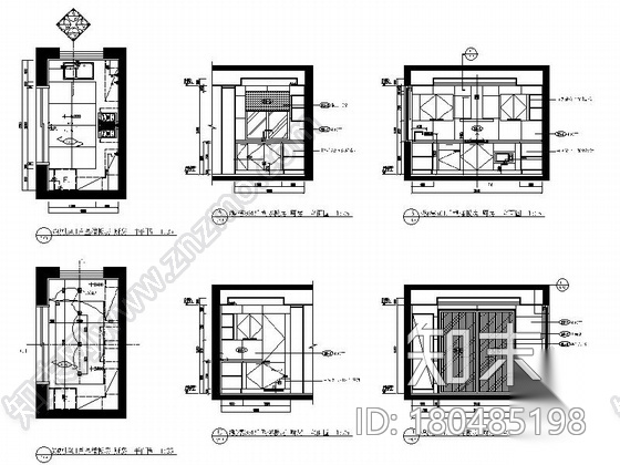 [绍兴]精品现代四居室样板房概念室内设计图（含示意图）施工图下载【ID:180485198】