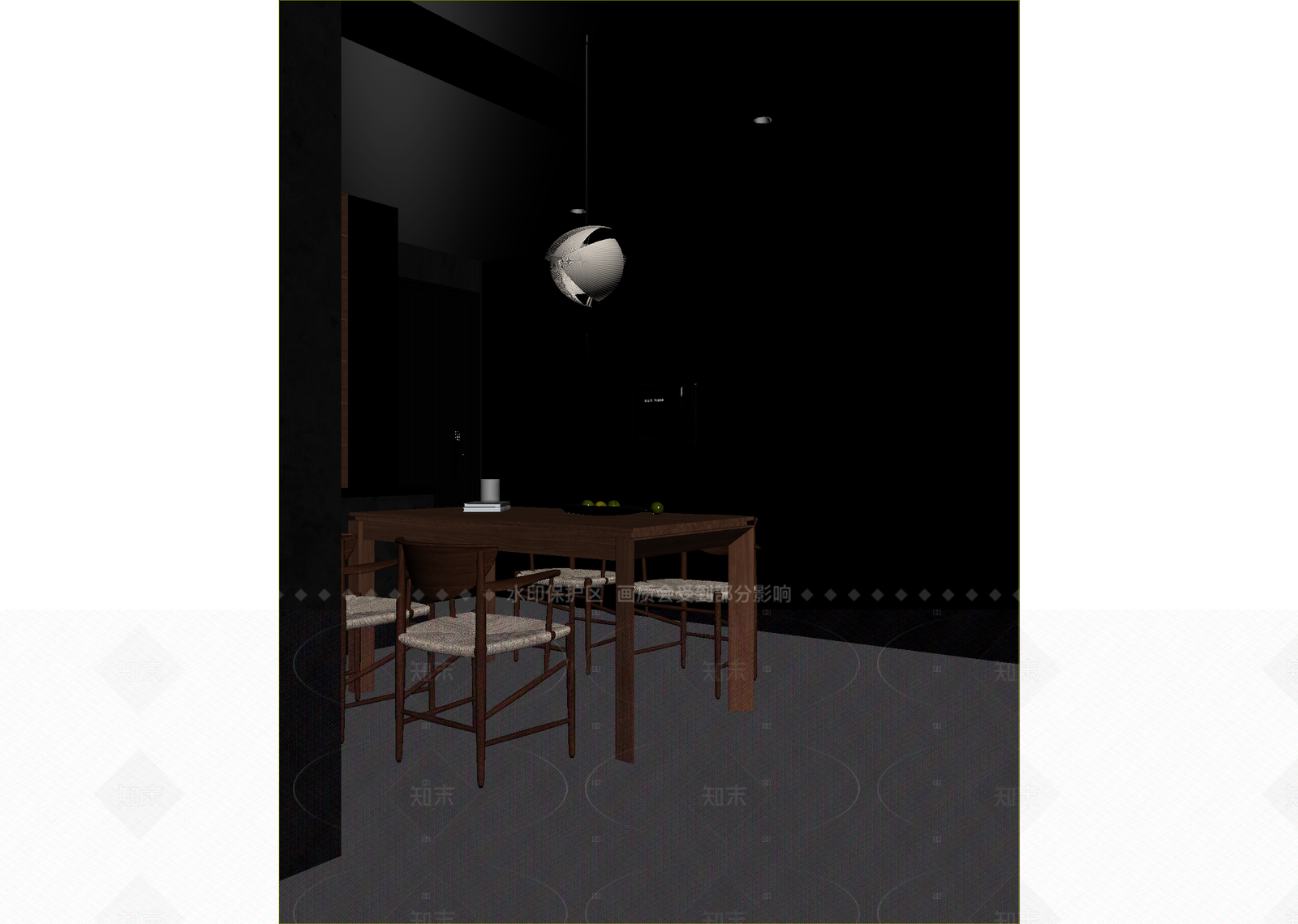 现代家居餐厅3D模型下载【ID:1214937441】