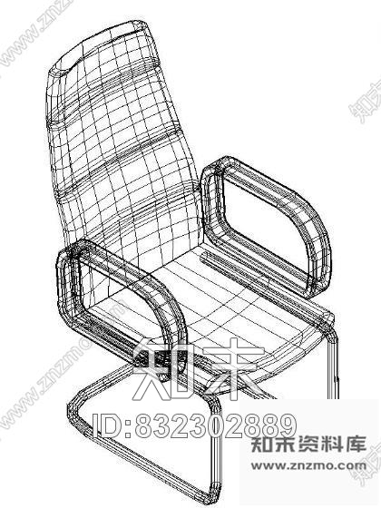 图块/节点CAD椅子三维模块施工图下载【ID:832302889】