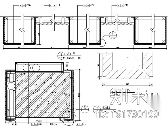 [厦门]某酒店办公会议层施工图cad施工图下载【ID:161730199】