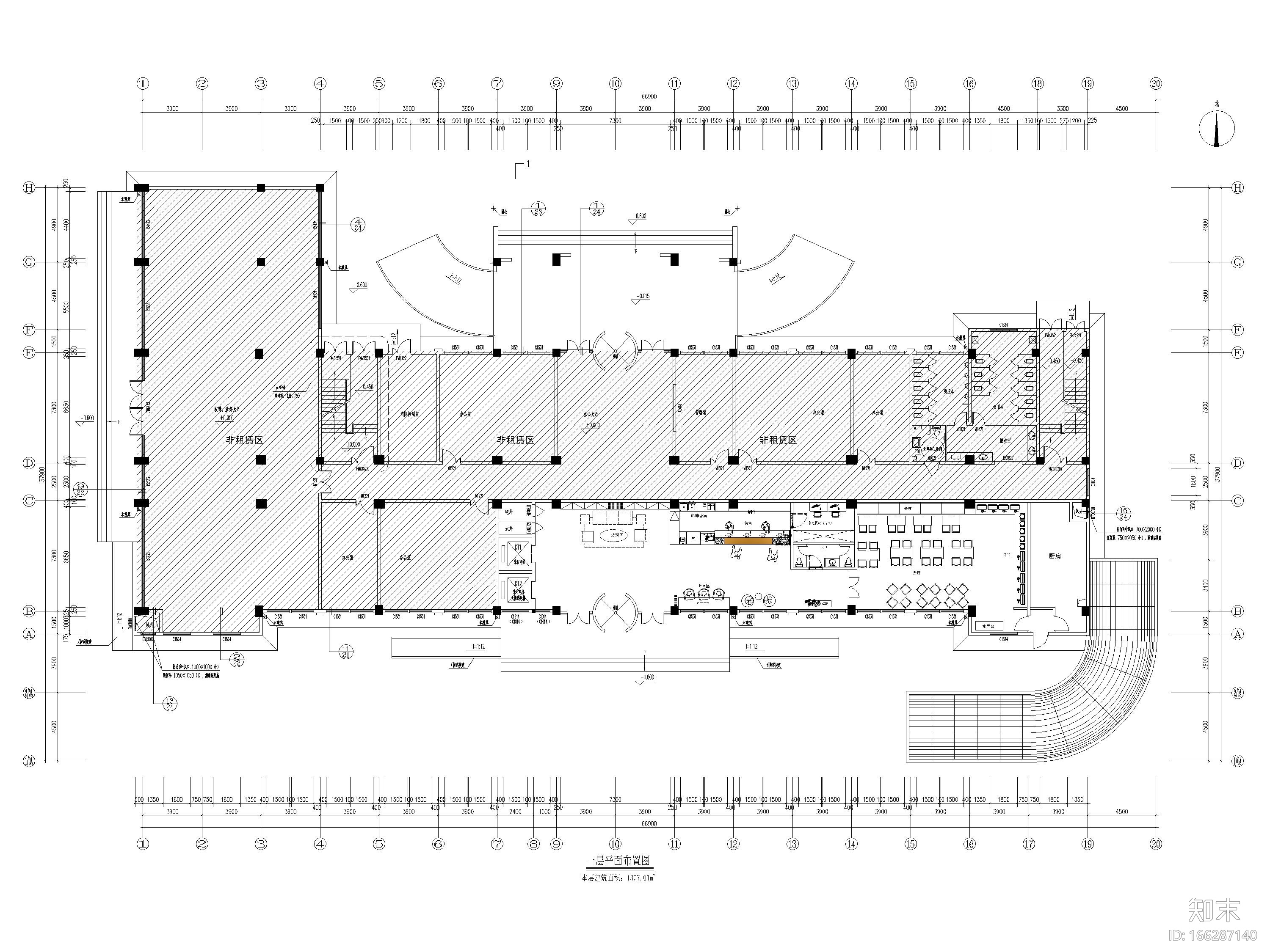 [河南]5840㎡星程商务​酒店室内全套施工图cad施工图下载【ID:166287140】