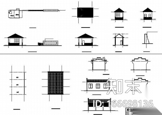 江西婺源某银行景观施工图cad施工图下载【ID:166698136】