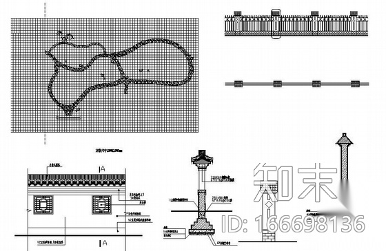 江西婺源某银行景观施工图cad施工图下载【ID:166698136】