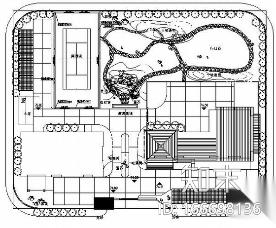 江西婺源某银行景观施工图cad施工图下载【ID:166698136】