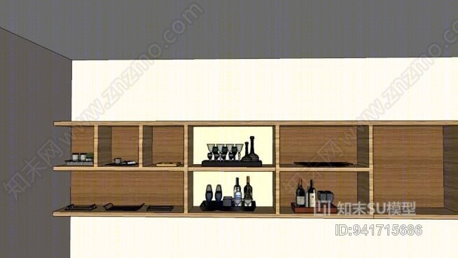 书桌SU模型下载【ID:941715686】