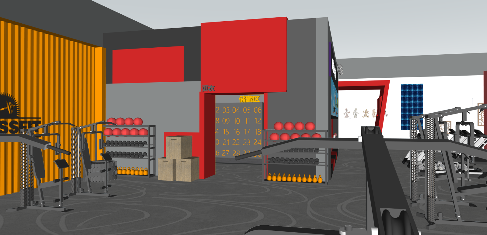 现代其他店铺SU模型下载【ID:1216007594】
