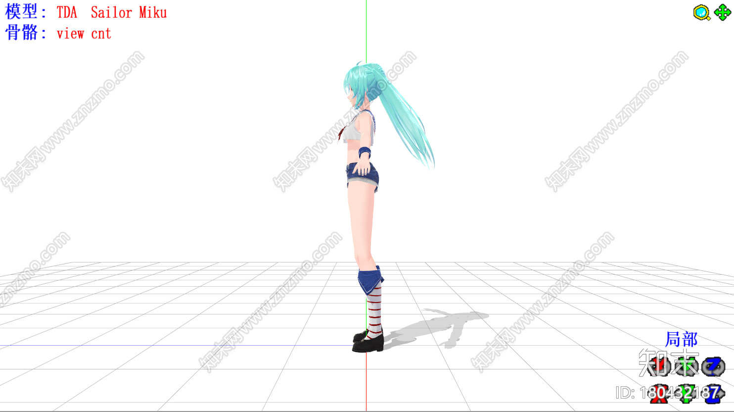 初音未来水手比基尼TDAmmd模型下载【ID:180432187】