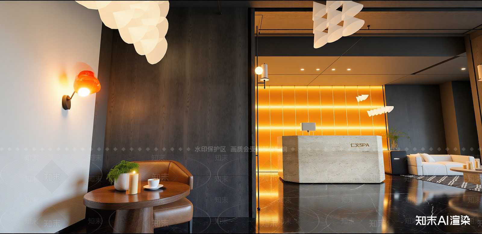 现代会所SU模型下载【ID:1215962455】
