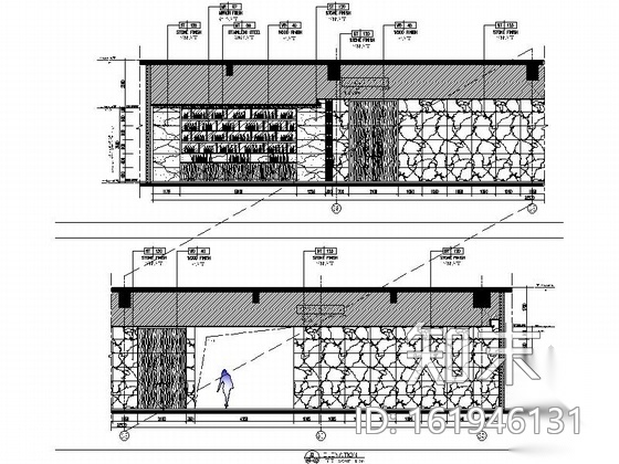 [上海]高档五星级酒店日本餐厅装修图（含效果）cad施工图下载【ID:161946131】