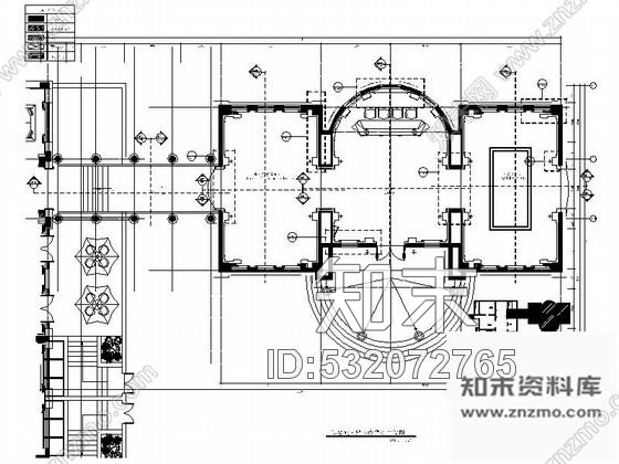 施工图杭州欧式风格售楼处室内装修图cad施工图下载【ID:532072765】
