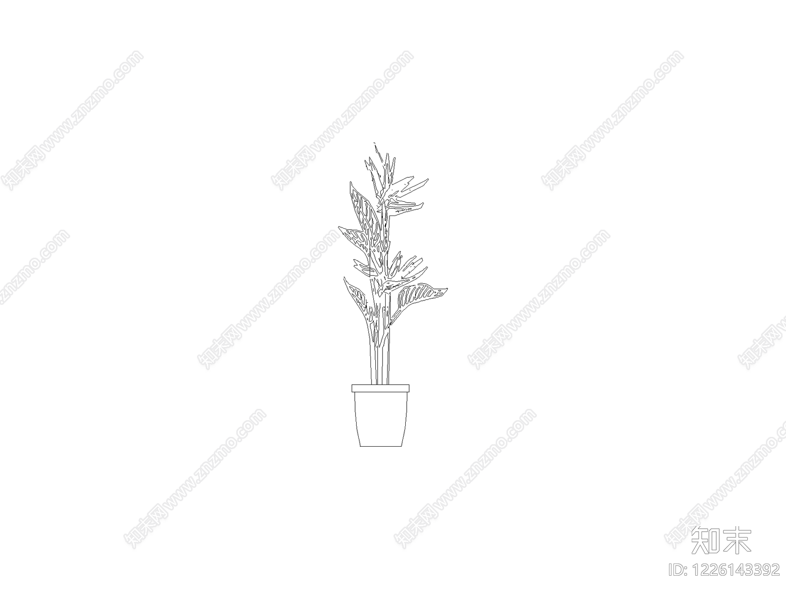 绿植cad施工图下载【ID:1226143392】