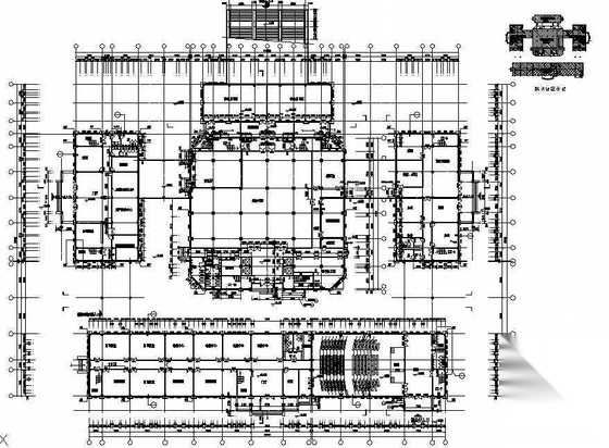 某仿古图书馆建筑设计图建筑方案图施工图下载【ID:165739188】