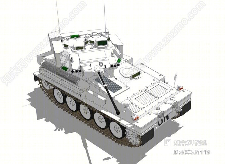装甲车坦克SU模型下载【ID:830331119】