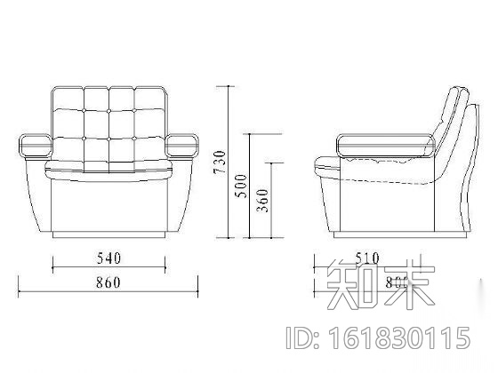 CAD室内常用家具图块施工图下载【ID:161830115】