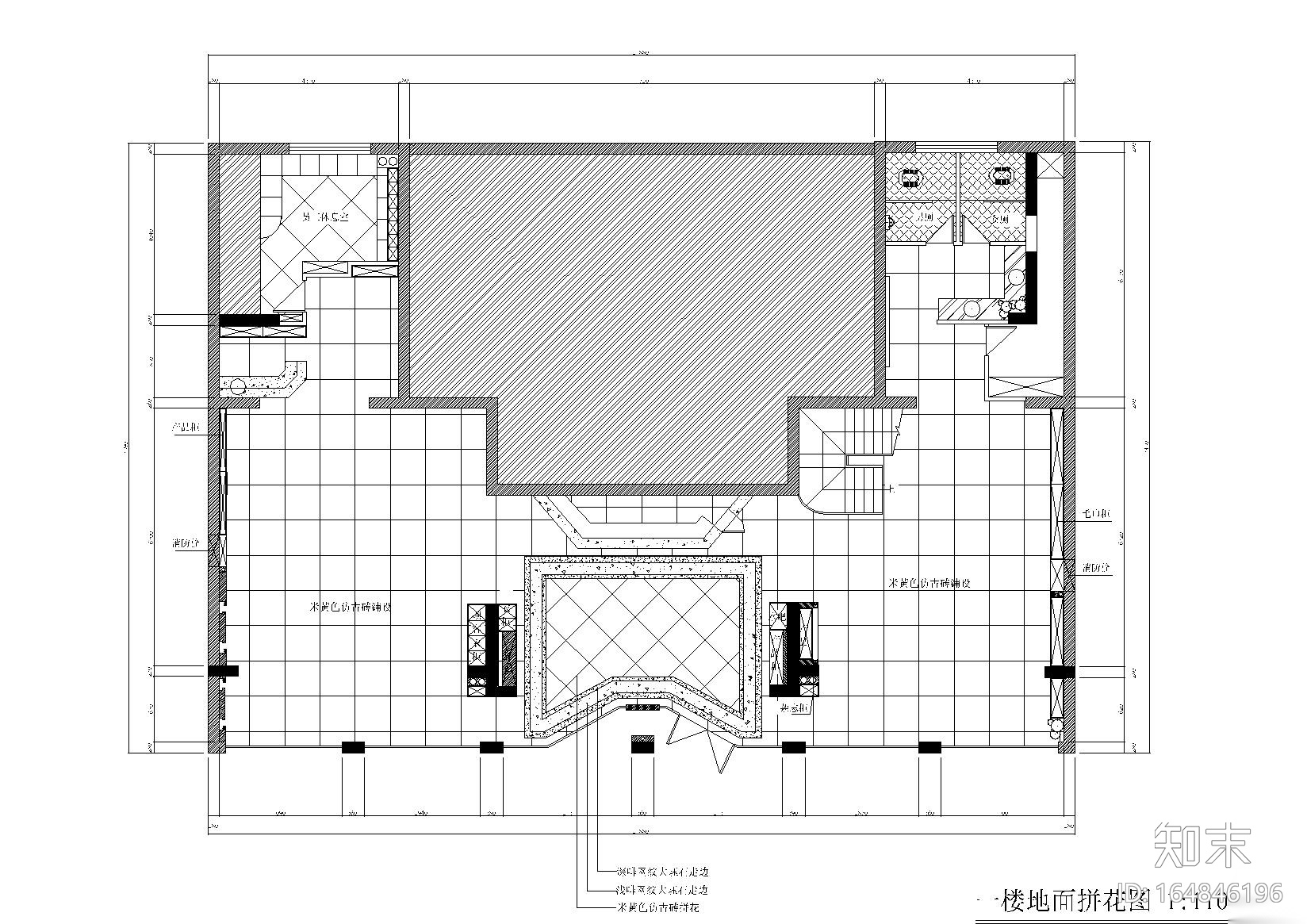 [浙江]海宁丝尚双层美容院设计施工图cad施工图下载【ID:164846196】